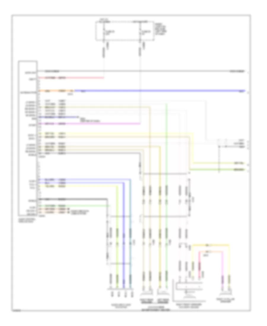 Base Radio Wiring Diagram 1 of 2 for Ford Flex SEL 2012