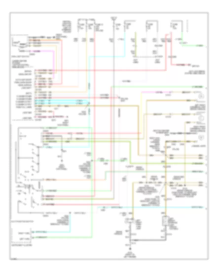 Exterior Lamps Wiring Diagram 1 of 2 for Ford Crown Victoria 2011