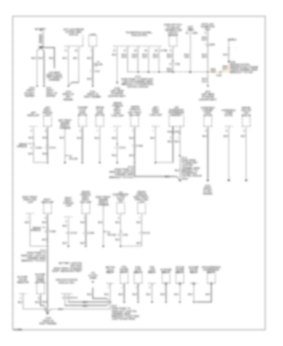 Ground Distribution Wiring Diagram 1 of 4 for Ford Crown Victoria 2011
