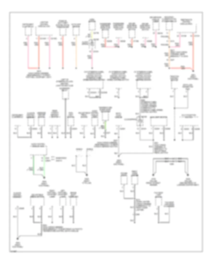 Ground Distribution Wiring Diagram (2 of 4) for Ford Crown Victoria 2011