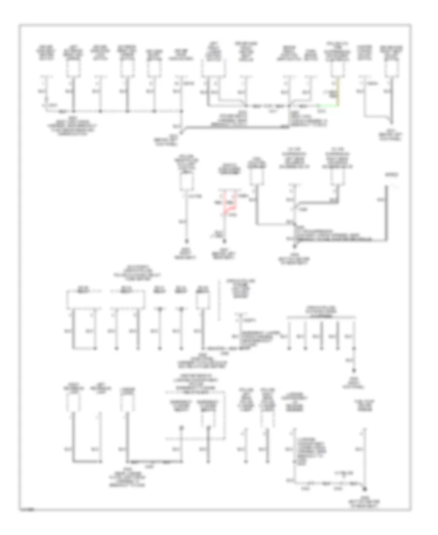 Ground Distribution Wiring Diagram (3 of 4) for Ford Crown Victoria 2011