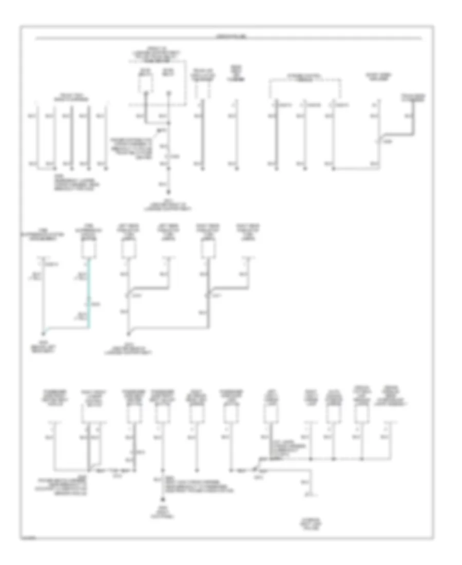Ground Distribution Wiring Diagram (4 of 4) for Ford Crown Victoria 2011