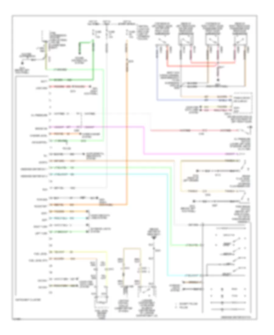 Instrument Cluster Wiring Diagram for Ford Crown Victoria 2011