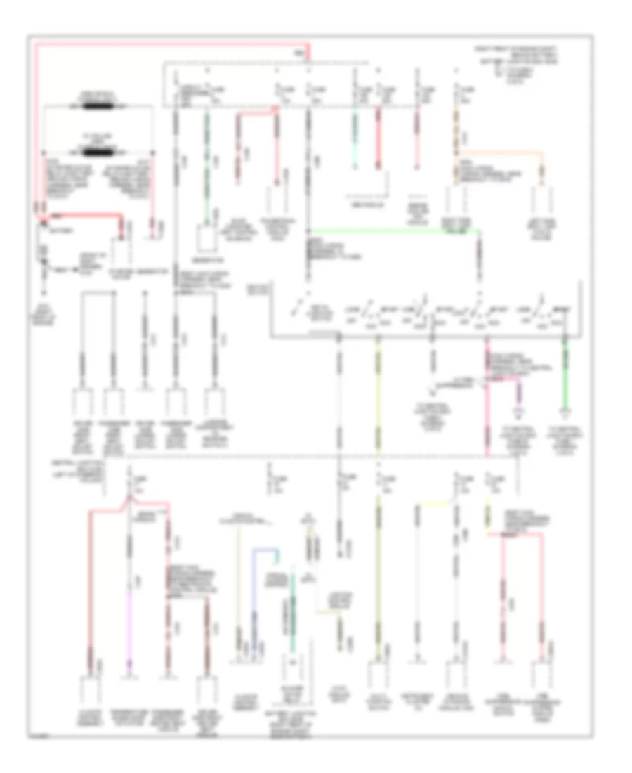 Power Distribution Wiring Diagram 1 of 5 for Ford Crown Victoria 2011