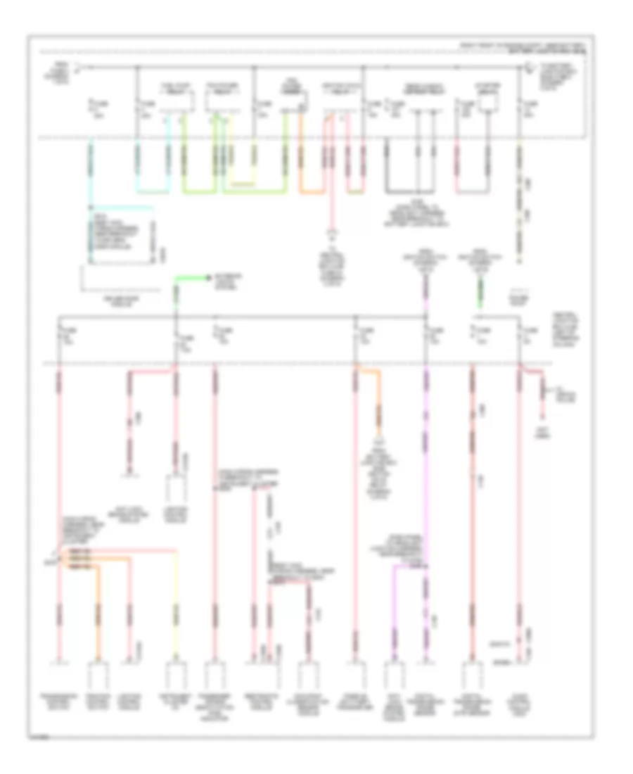 Power Distribution Wiring Diagram (2 of 5) for Ford Crown Victoria 2011