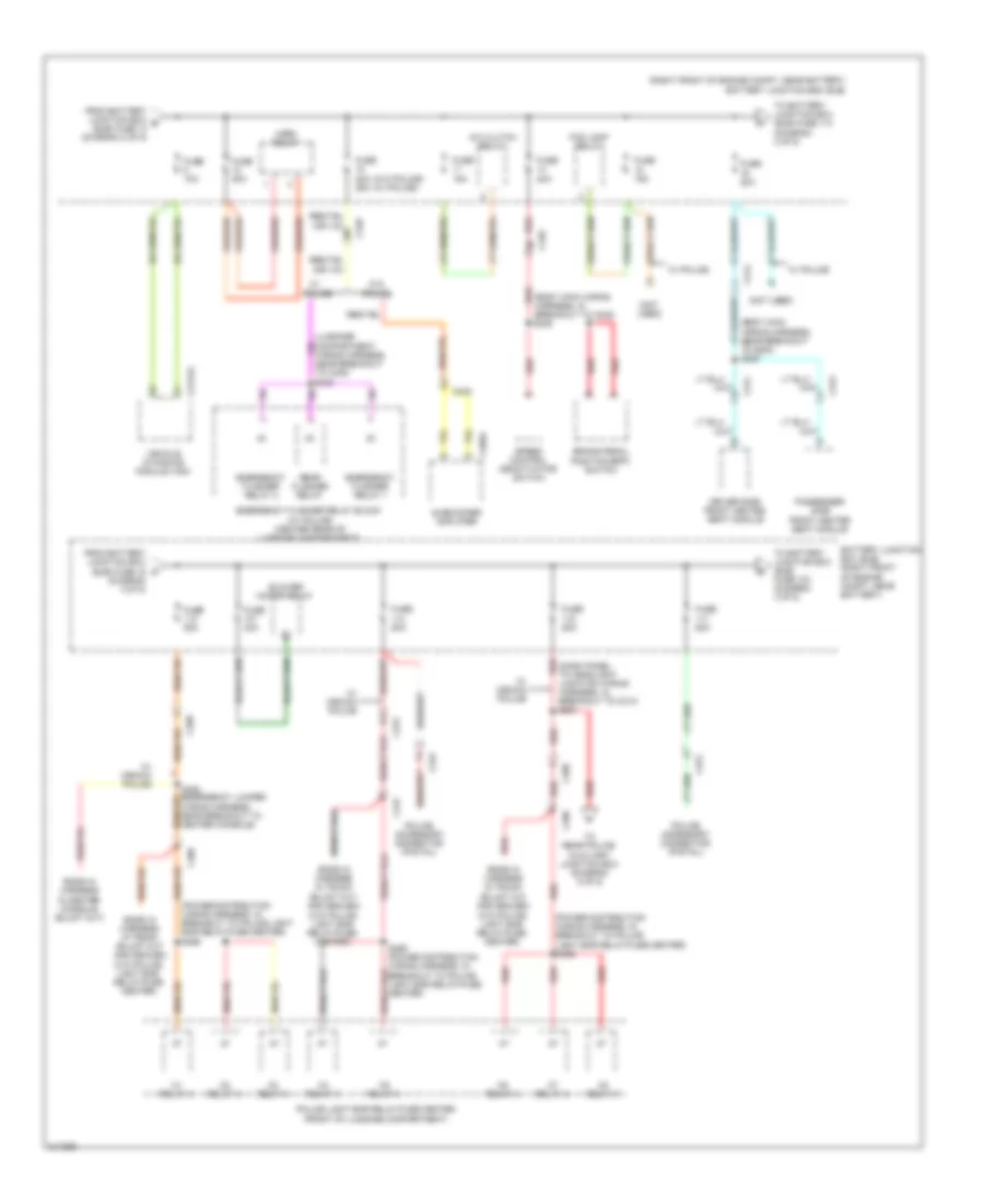 Power Distribution Wiring Diagram 3 of 5 for Ford Crown Victoria 2011