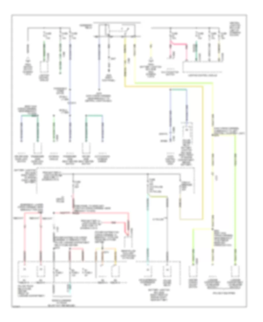 Power Distribution Wiring Diagram 5 of 5 for Ford Crown Victoria 2011