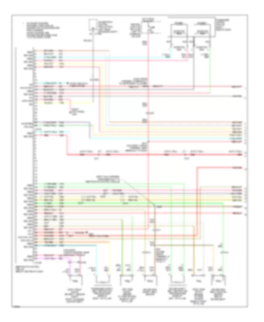 Supplemental Restraints Wiring Diagram 1 of 2 for Ford Crown Victoria 2011