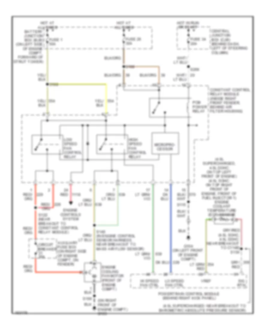 4 6L Cooling Fan Wiring Diagram for Ford Mustang 2004