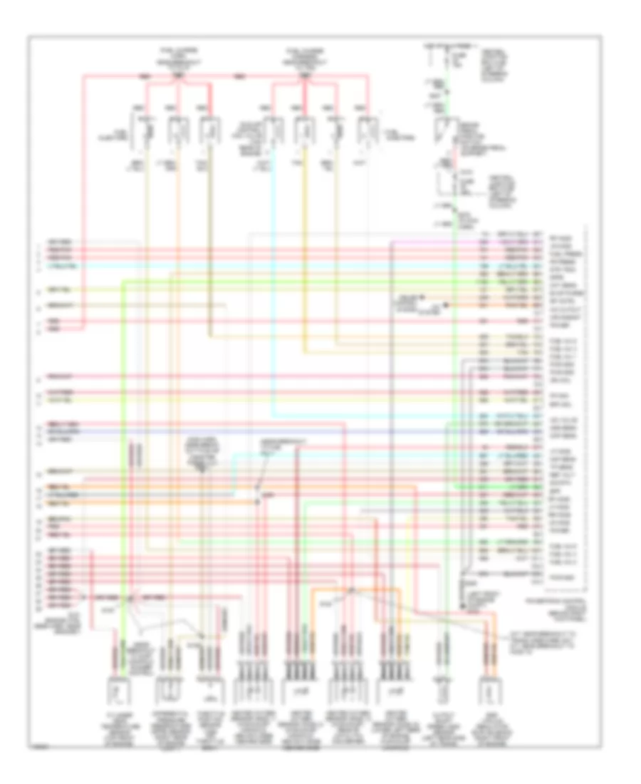 3.8L, Engine Performance Wiring Diagram (3 of 3) for Ford Mustang 2004