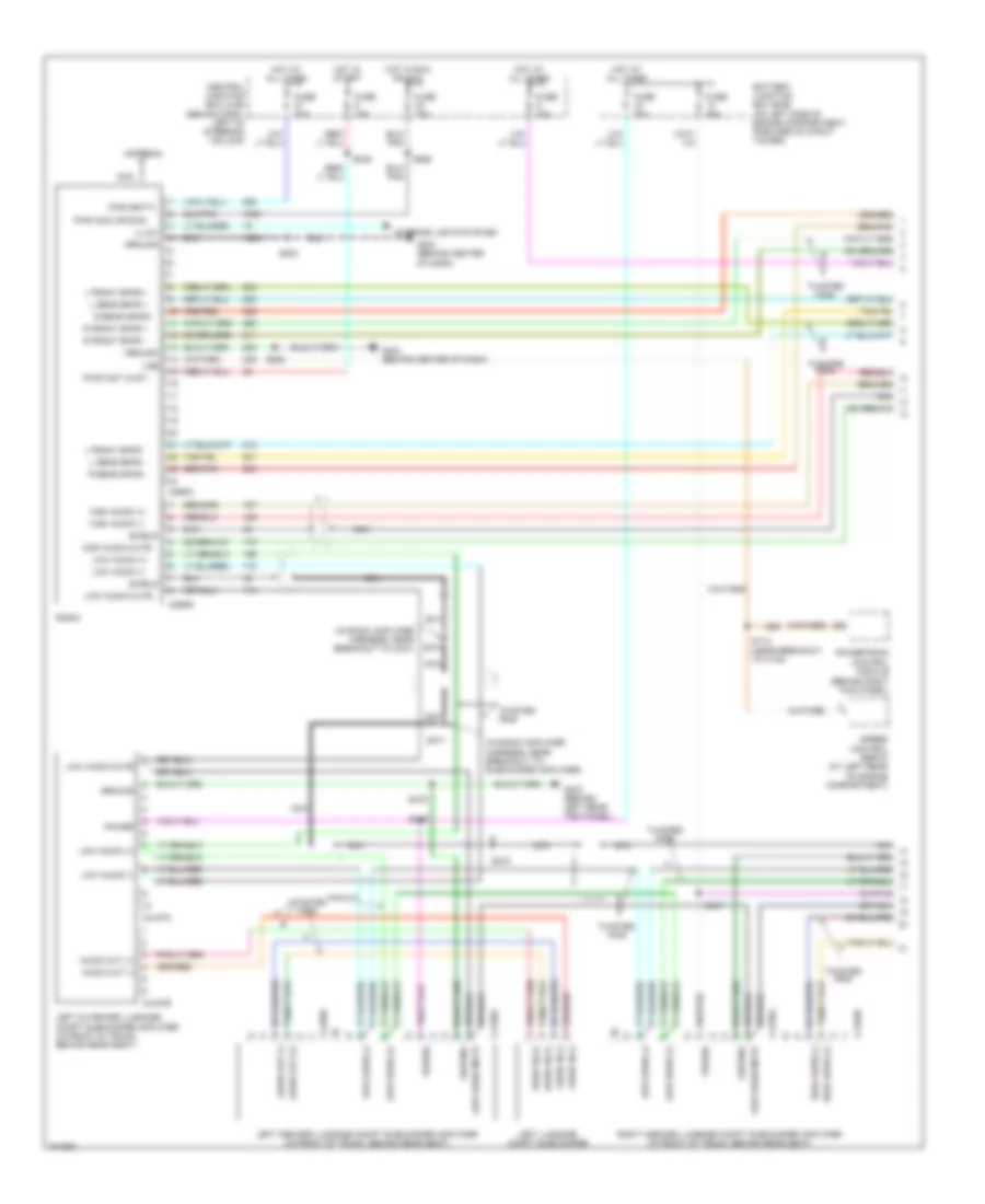 Premium Sound Radio Wiring Diagram, Convertible with Mach 1000 Sound System (1 of 2) for Ford Mustang 2004