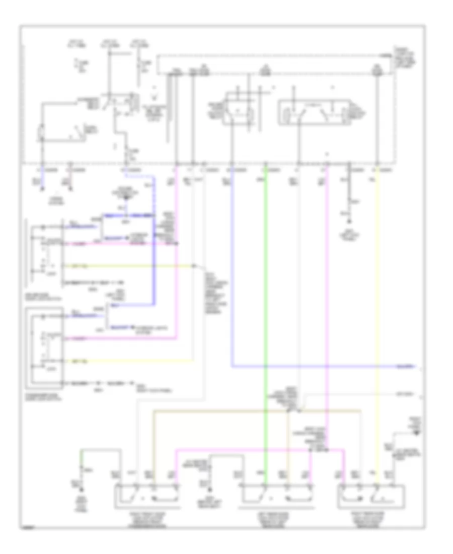Forced Entry Wiring Diagram 1 of 2 for Ford Edge SEL 2009