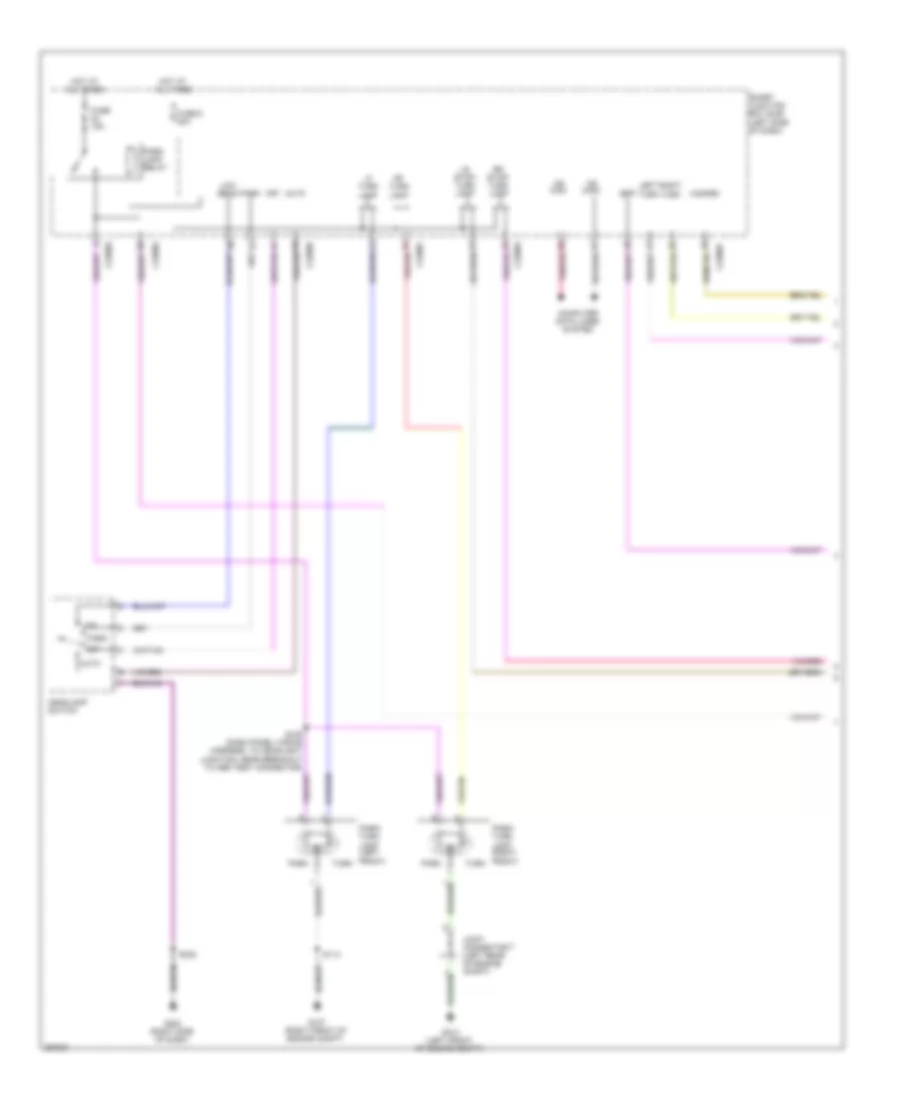 Exterior Lamps Wiring Diagram (1 of 2) for Ford Edge SEL 2009