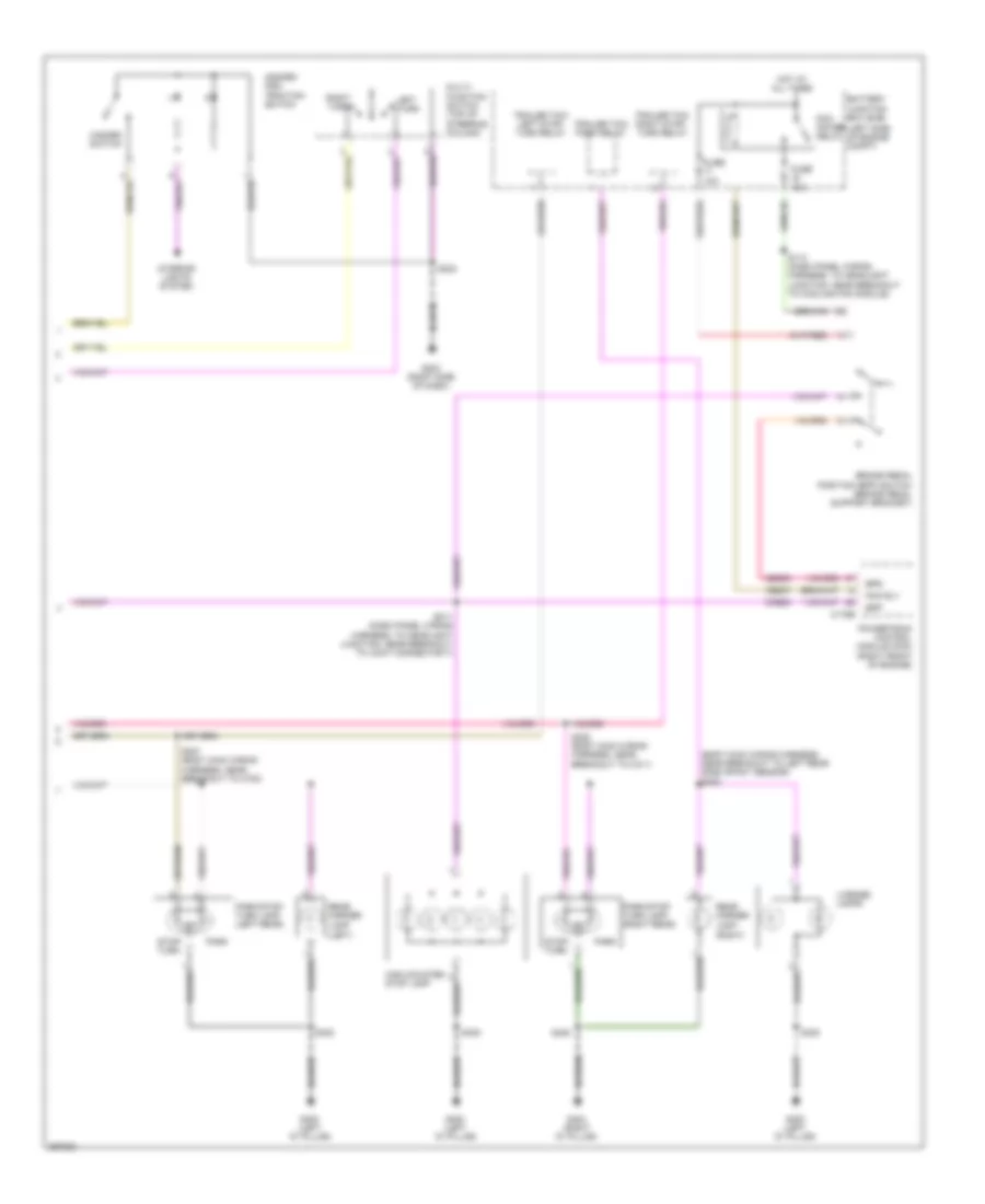 Exterior Lamps Wiring Diagram 2 of 2 for Ford Edge SEL 2009