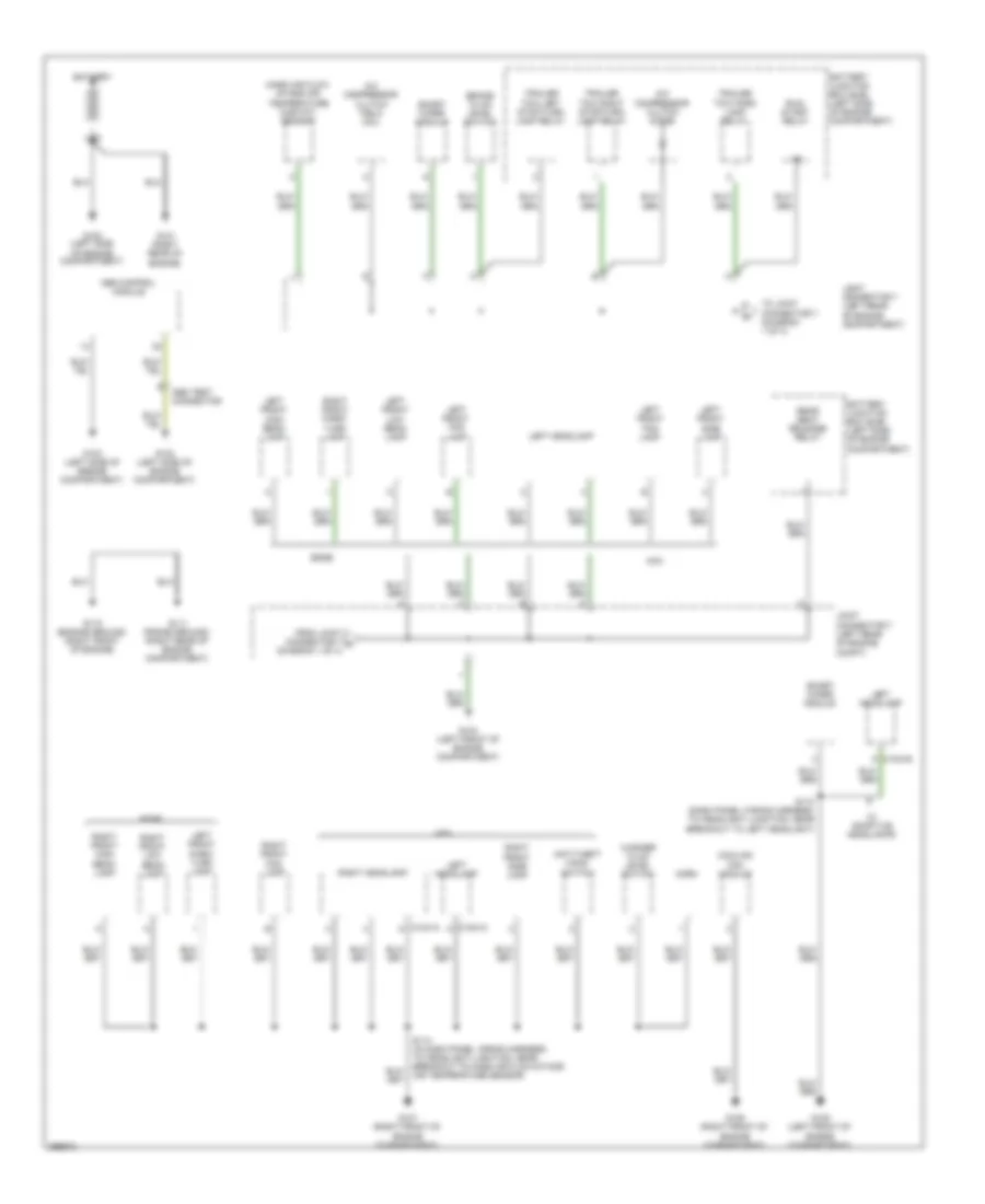 Ground Distribution Wiring Diagram 1 of 4 for Ford Edge SEL 2009