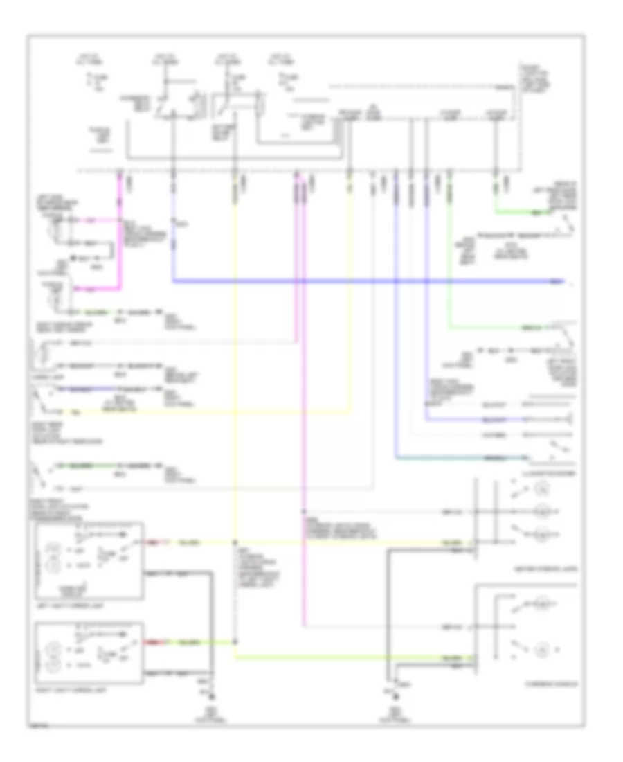 Courtesy Lamps Wiring Diagram 1 of 2 for Ford Edge SEL 2009