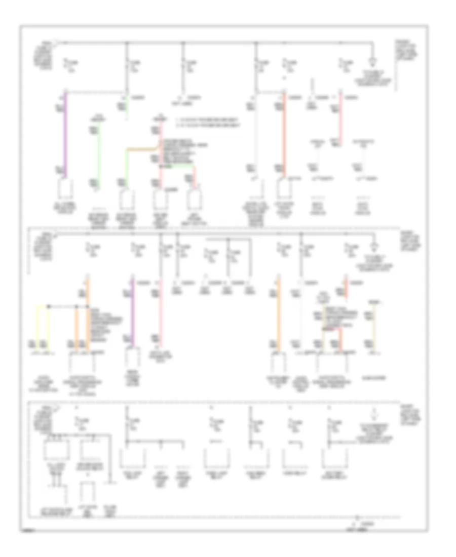 Power Distribution Wiring Diagram (3 of 5) for Ford Edge SEL 2009