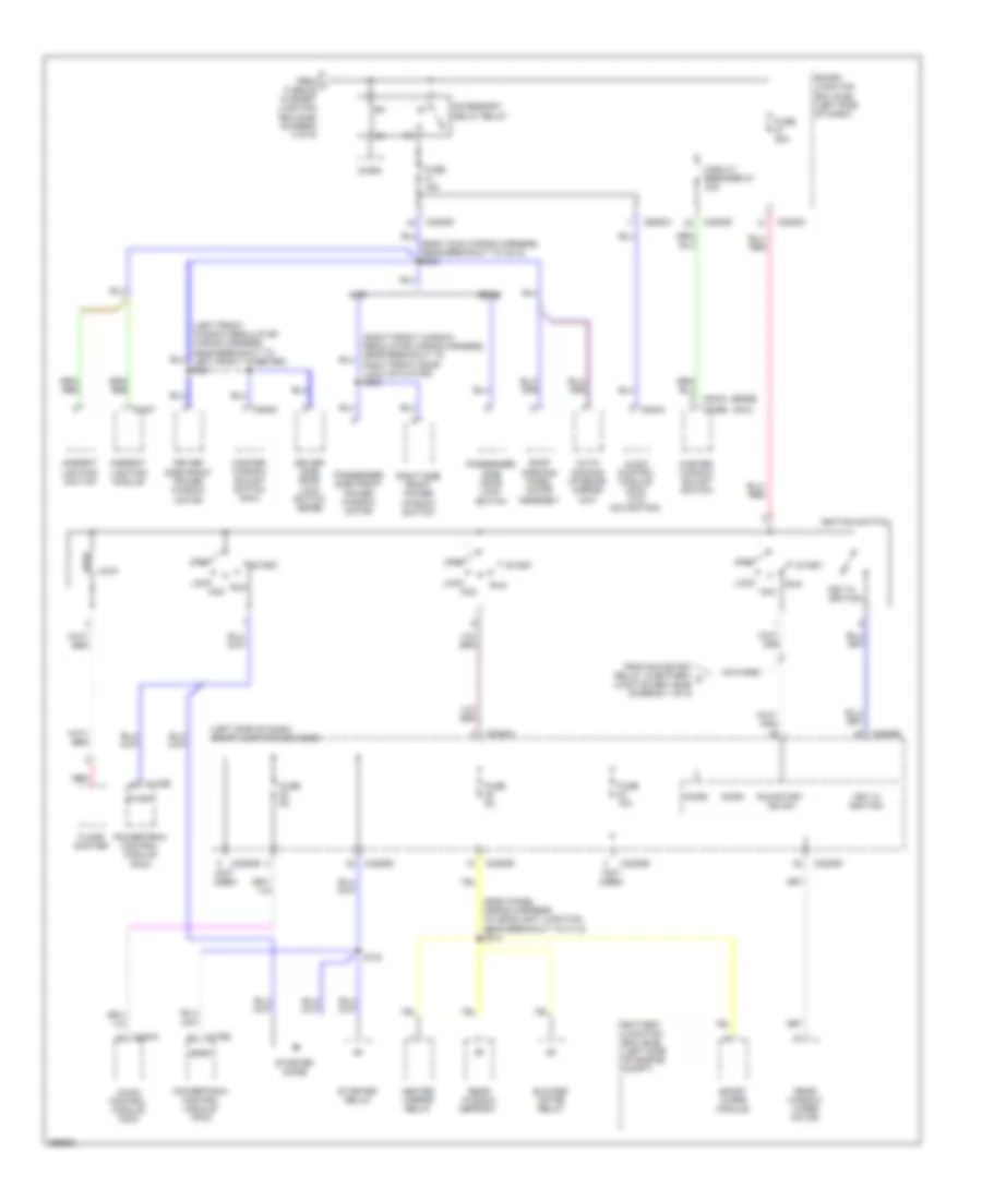 Power Distribution Wiring Diagram 4 of 5 for Ford Edge SEL 2009