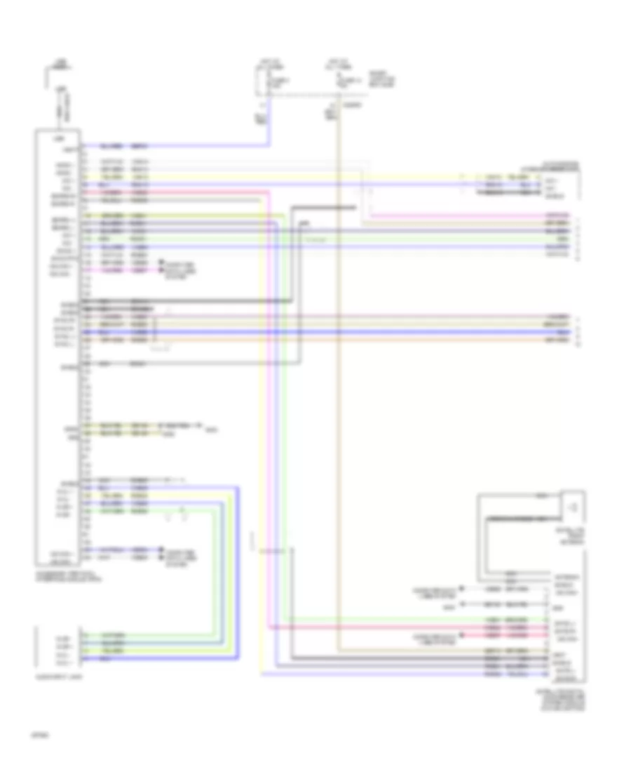 SYNC Radio Wiring Diagram 1 of 2 for Ford Edge SEL 2009