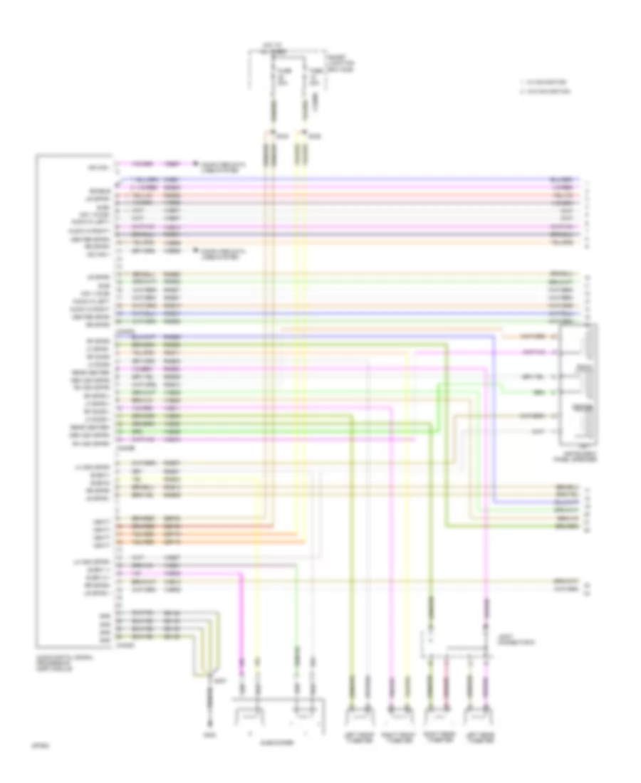 THX Audio Radio Wiring Diagram (1 of 3) for Ford Edge SEL 2009