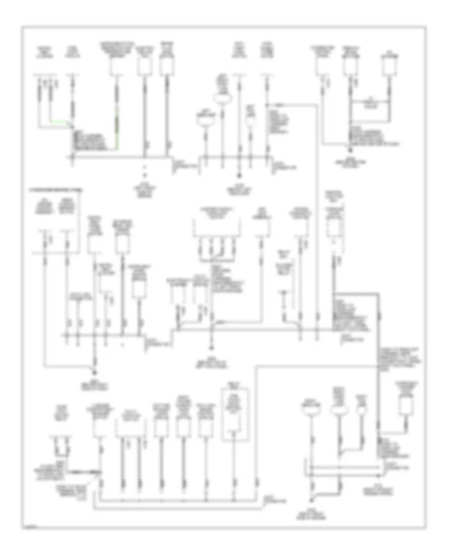 Ground Distribution Wiring Diagram 1 of 2 for Ford ZX2 2001