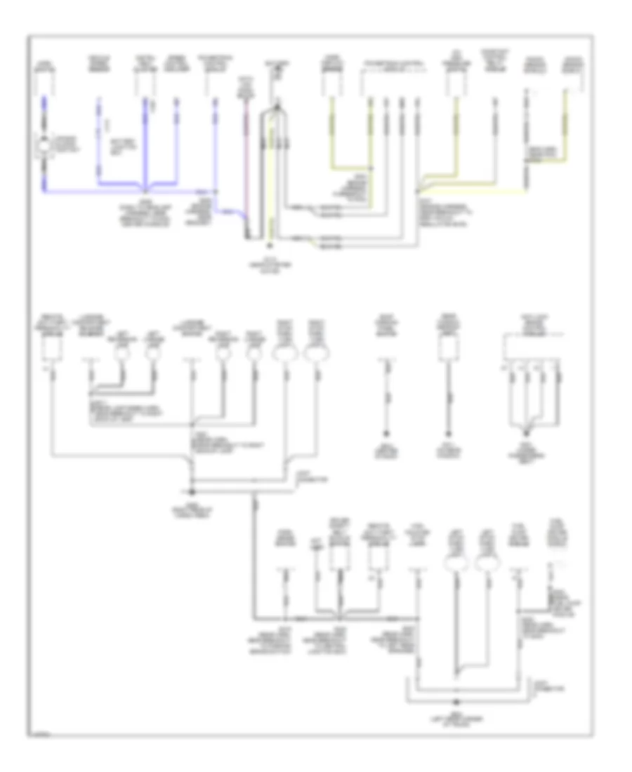 Ground Distribution Wiring Diagram 2 of 2 for Ford ZX2 2001