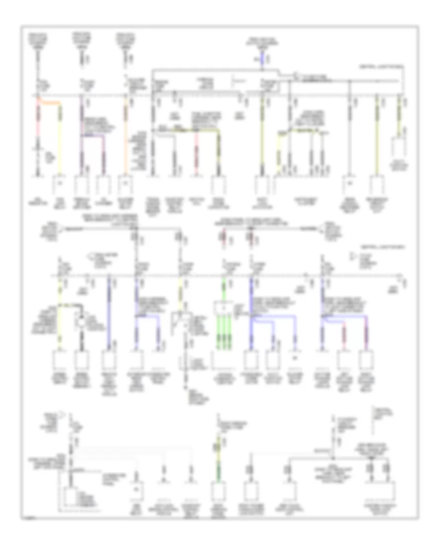 Power Distribution Wiring Diagram 2 of 2 for Ford ZX2 2001