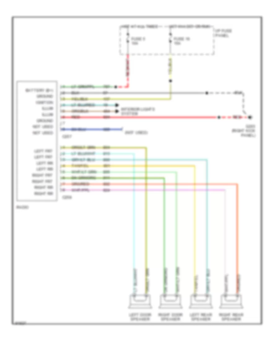 Radio Wiring Diagrams 1 of 2 for Ford Crown Victoria 1992