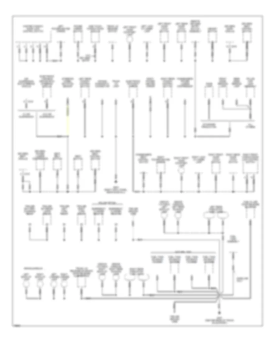 Ground Distribution Wiring Diagram 3 of 3 for Ford Crown Victoria 1996