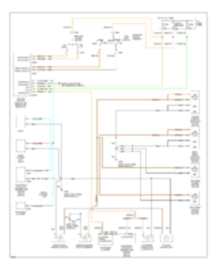 Instrument Illumination Wiring Diagram for Ford Crown Victoria 1996