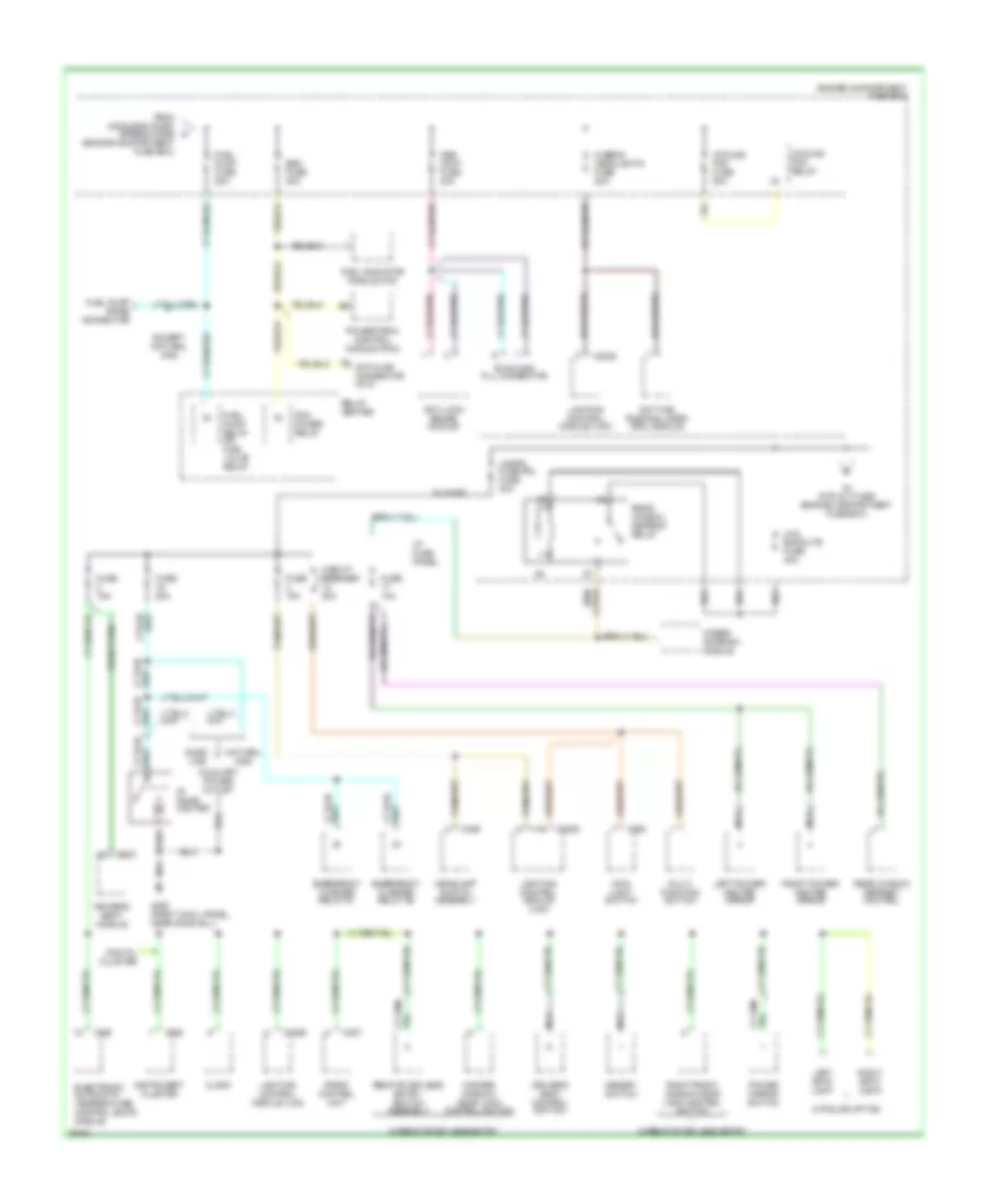 Power Distribution Wiring Diagram 2 of 4 for Ford Crown Victoria 1996