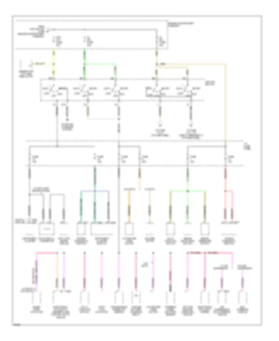 Power Distribution Wiring Diagram (3 of 4) for Ford Crown Victoria 1996