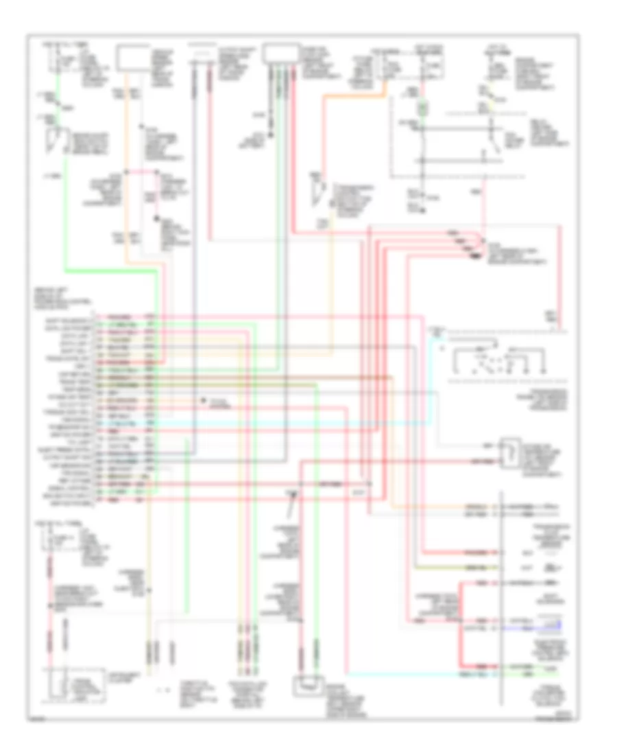 4.6L, Transmission Wiring Diagram for Ford Crown Victoria 1996