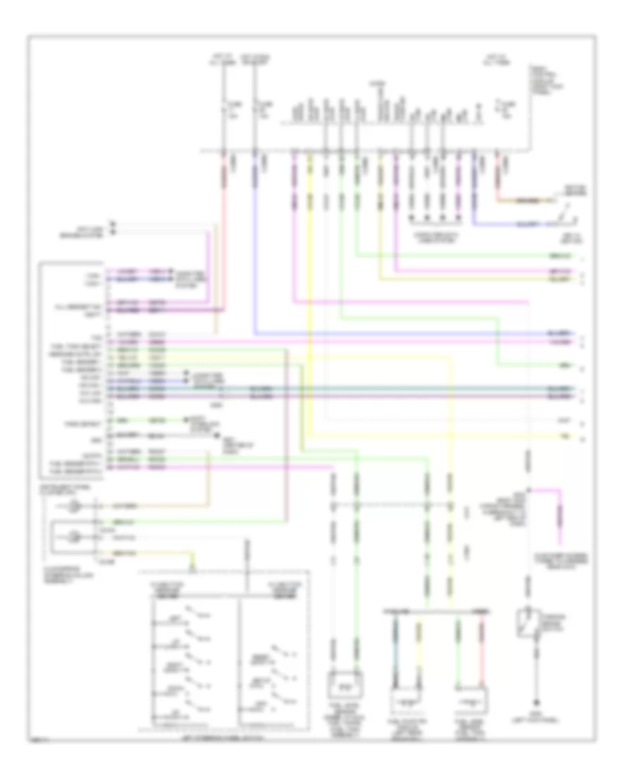 Instrument Cluster Wiring Diagram 1 of 2 for Ford F 550 Super Duty XL 2013