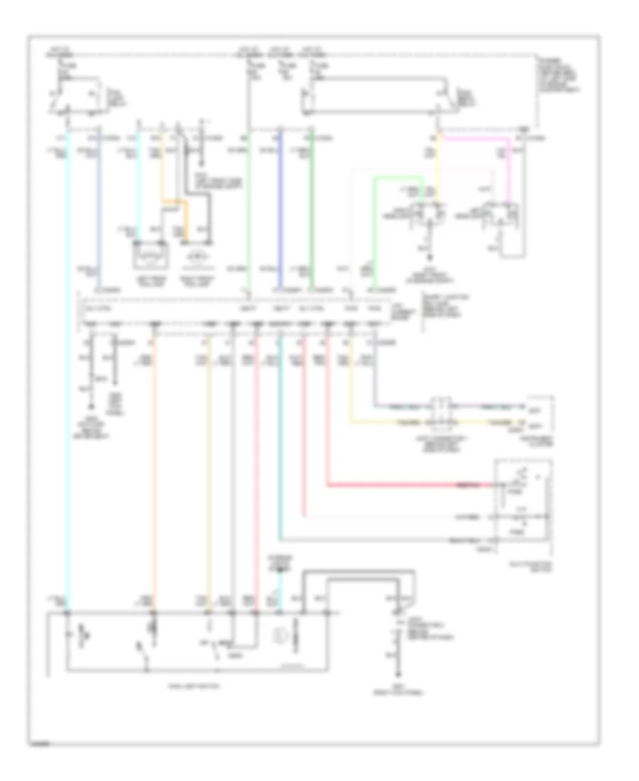 Headlights Wiring Diagram, without Autolamps for Ford Freestar Limited 2005