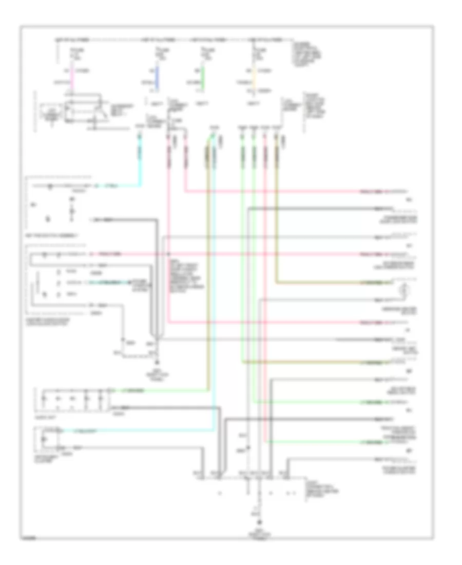 Instrument Illumination Wiring Diagram 2 of 2 for Ford Freestar Limited 2005