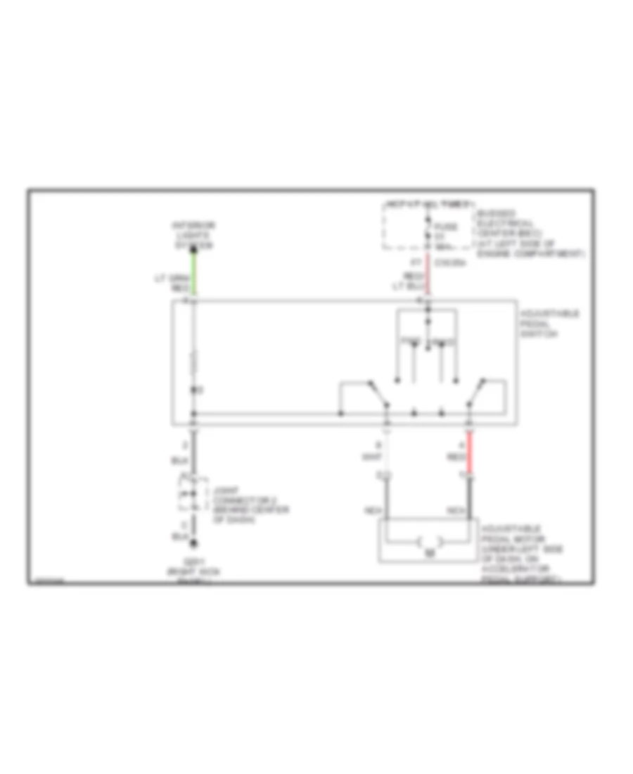 Adjustable Pedal Wiring Diagram for Ford Freestar Limited 2005