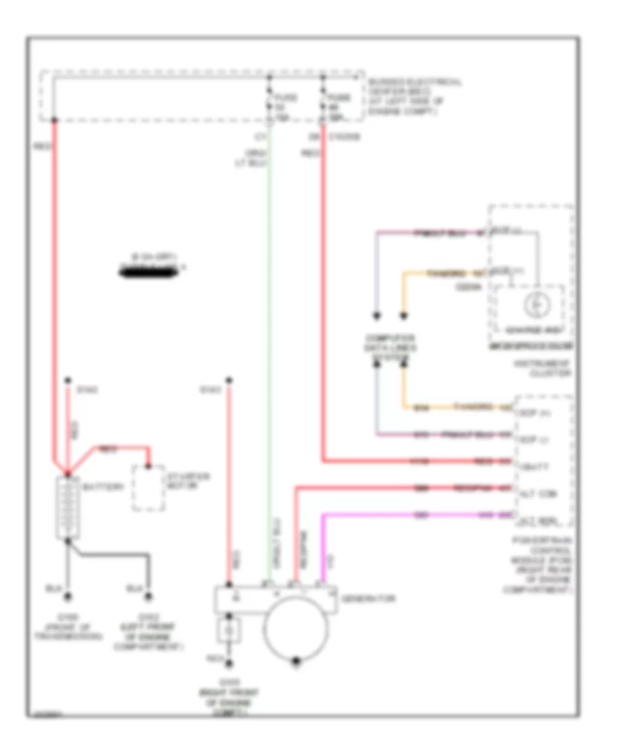 Charging Wiring Diagram for Ford Freestar Limited 2005