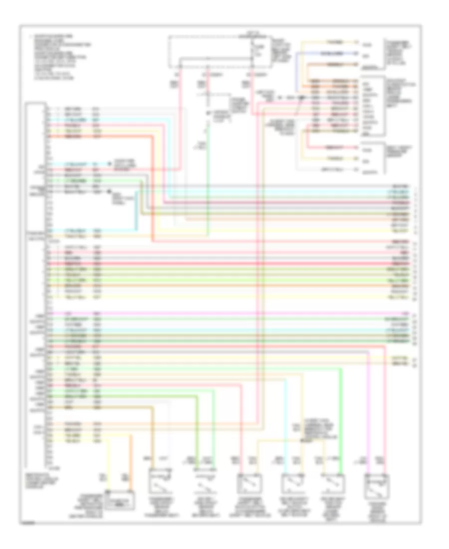 Supplemental Restraints Wiring Diagram 1 of 2 for Ford Freestar Limited 2005
