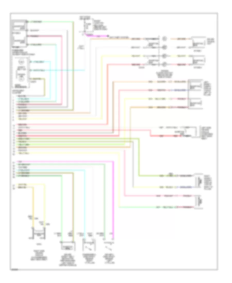 Supplemental Restraints Wiring Diagram (2 of 2) for Ford Freestar Limited 2005