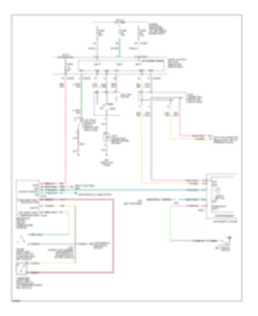 Warning Systems Wiring Diagram for Ford Freestar Limited 2005