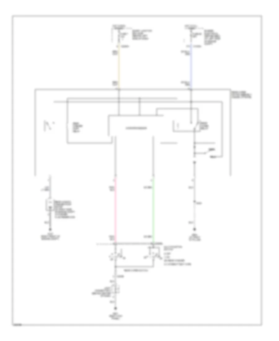Rear WiperWasher Wiring Diagram for Ford Freestar Limited 2005