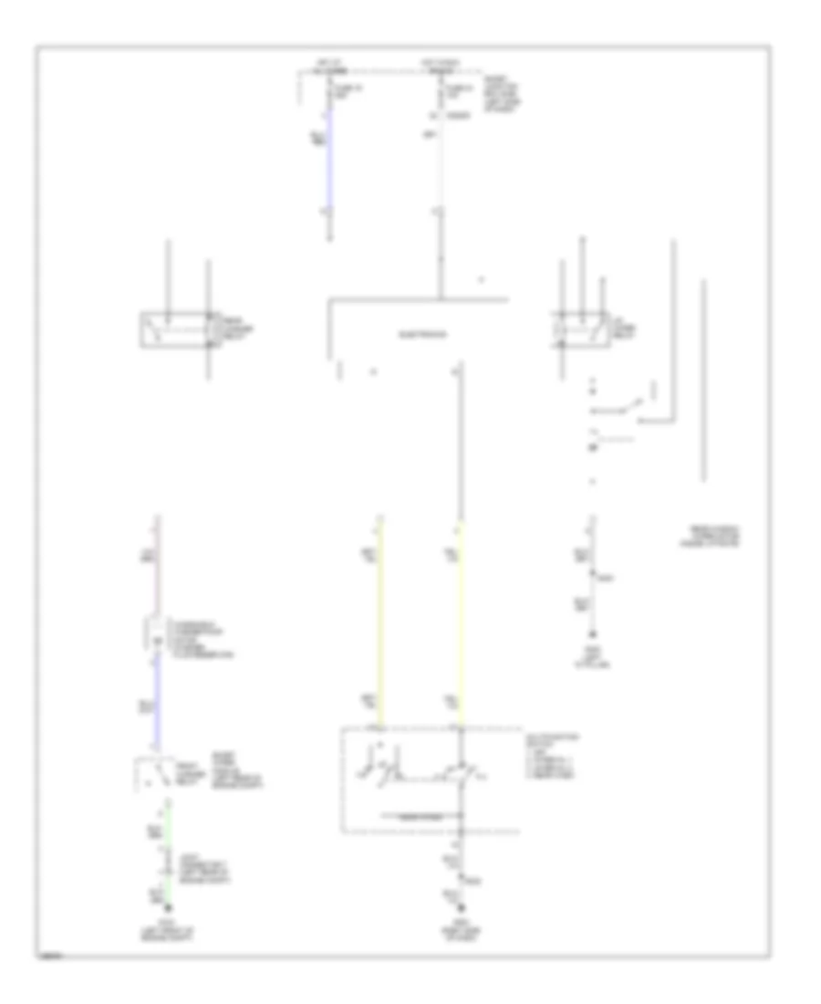 Электросхема заднего стеклоочистителя и омывателя стекла для Ford Edge Sport 2009