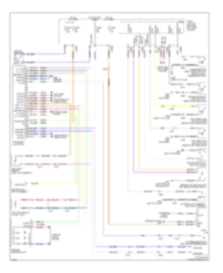 Instrument Cluster Wiring Diagram for Ford Flex Titanium 2012