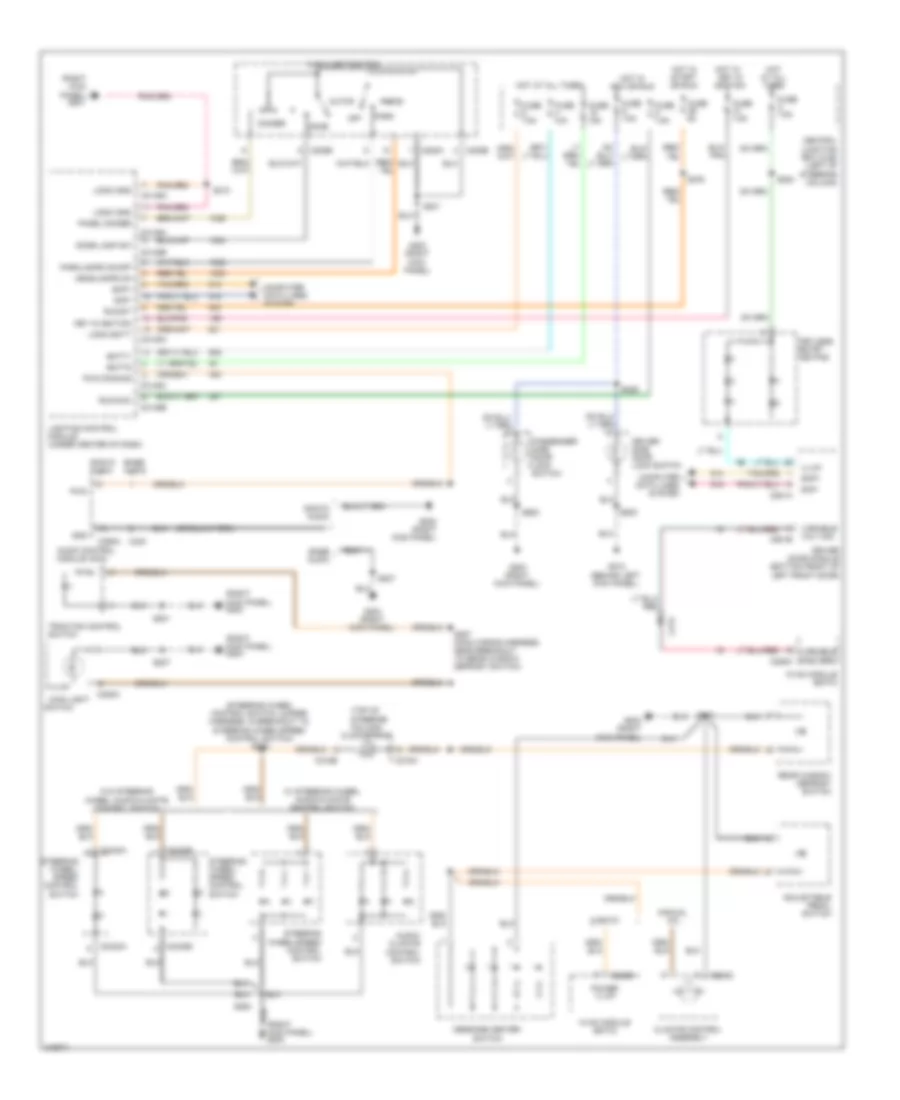 Instrument Illumination Wiring Diagram for Ford Crown Victoria LX 2011