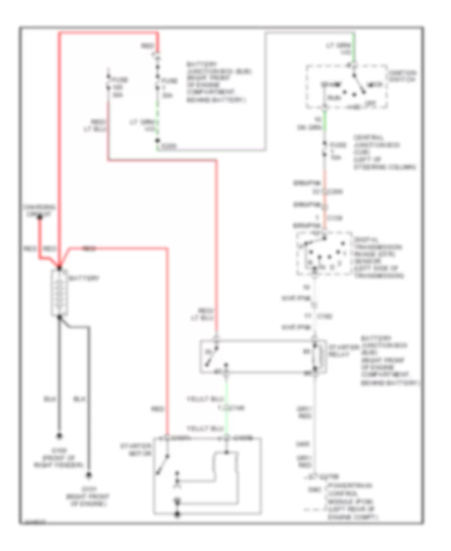 Starting Wiring Diagram for Ford Crown Victoria LX 2011