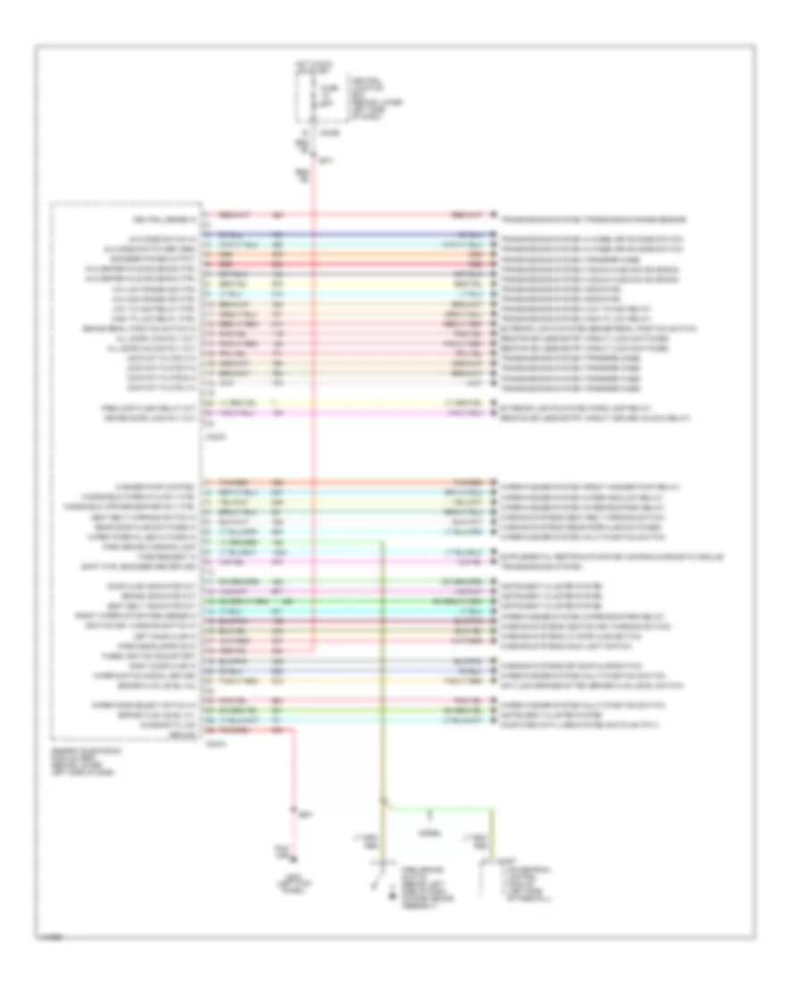 Body Control Modules Wiring Diagram (2 of 2) for Ford Cab  Chassis F350 Super Duty 2000