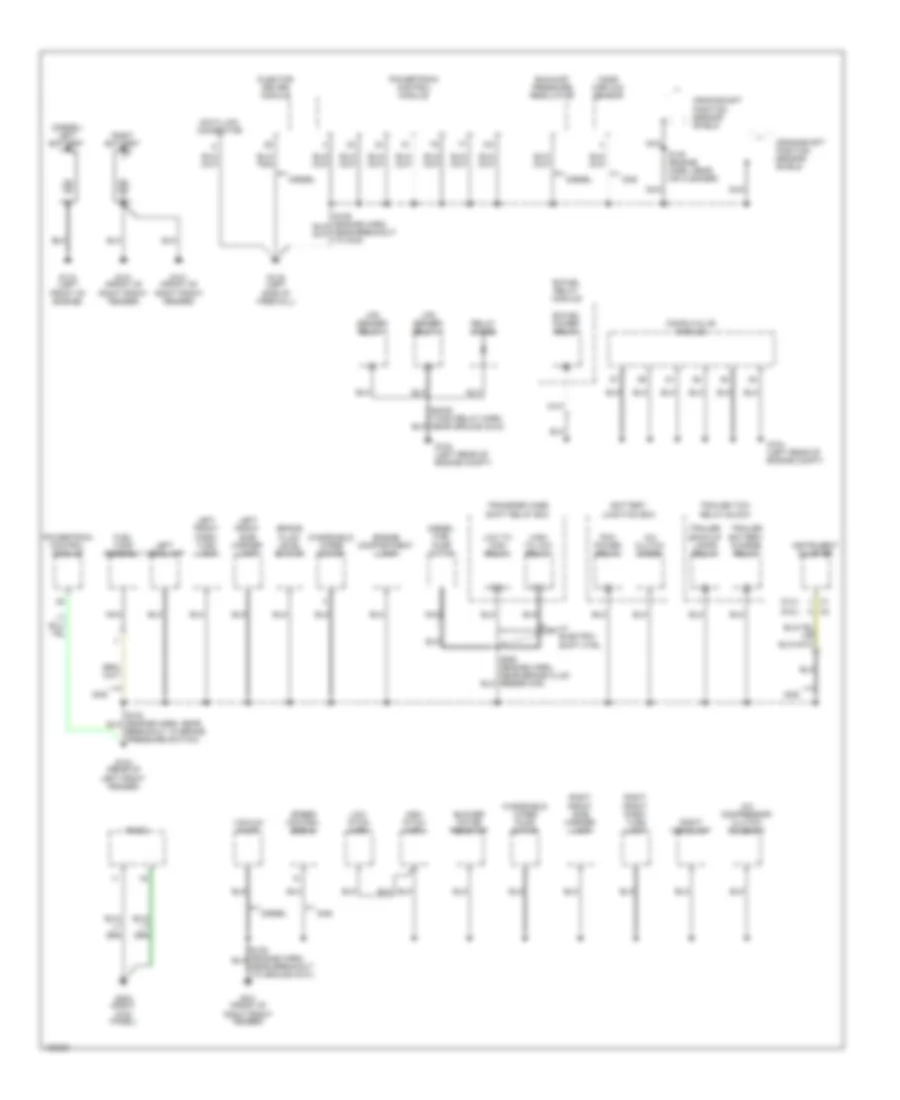 Ground Distribution Wiring Diagram 1 of 3 for Ford Cab  Chassis F350 Super Duty 2000