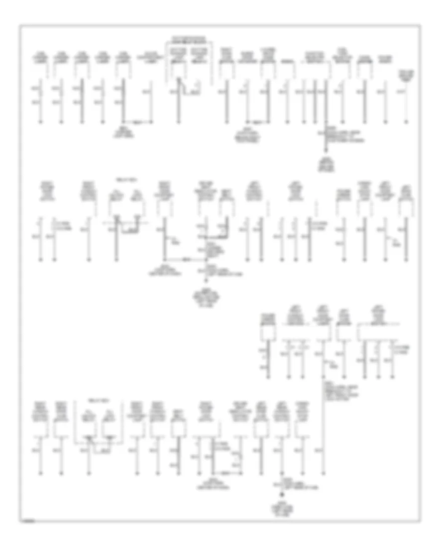 Ground Distribution Wiring Diagram 3 of 3 for Ford Cab  Chassis F350 Super Duty 2000
