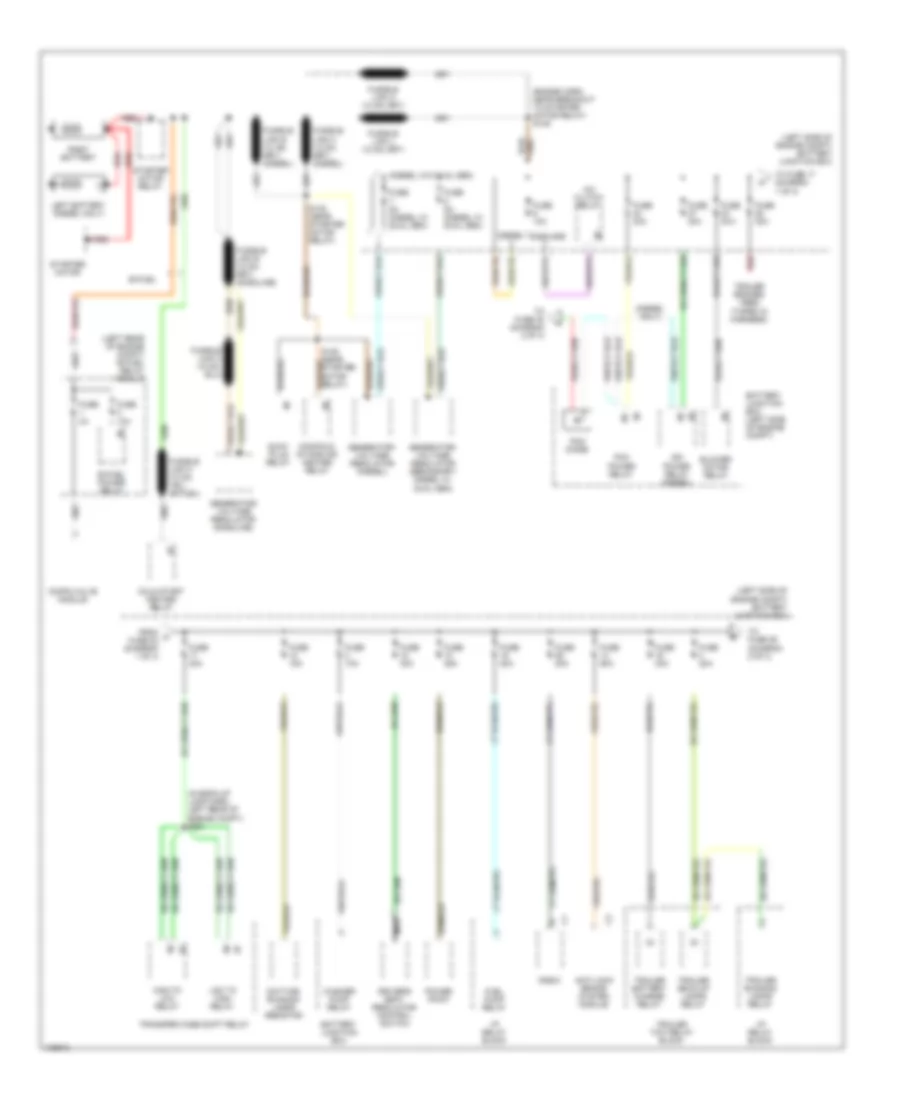 Power Distribution Wiring Diagram 1 of 4 for Ford Cab  Chassis F350 Super Duty 2000